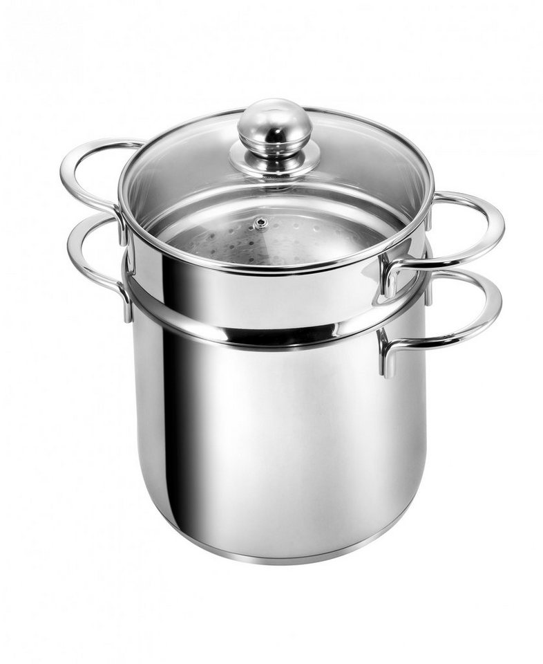 Kopf Spaghettitopf Makkaroni, Edelstahl, Ø 20 cm, mit Siebeinsatz für Gemüse von Kopf