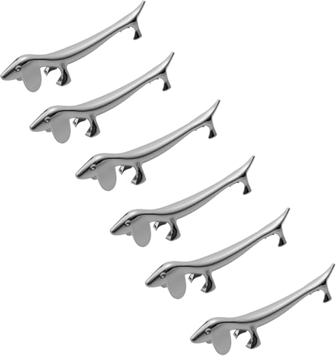 Kopinma 6er-Set Essstäbchen Ablage in Süßes Dackel-Design, Robuste Zinklegierung für Messerbänkchen und Besteck Ständer, Spülmaschinenfest und Ungiftig Geschirr Rack Halter Werkzeug (L 9 cm) von Kopinma