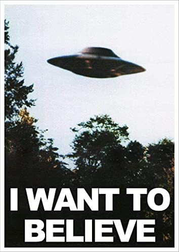 Kopoo X Files I Want to Believe Mulders Office TV Show Poster, 40 x 60 cm von Kopoo