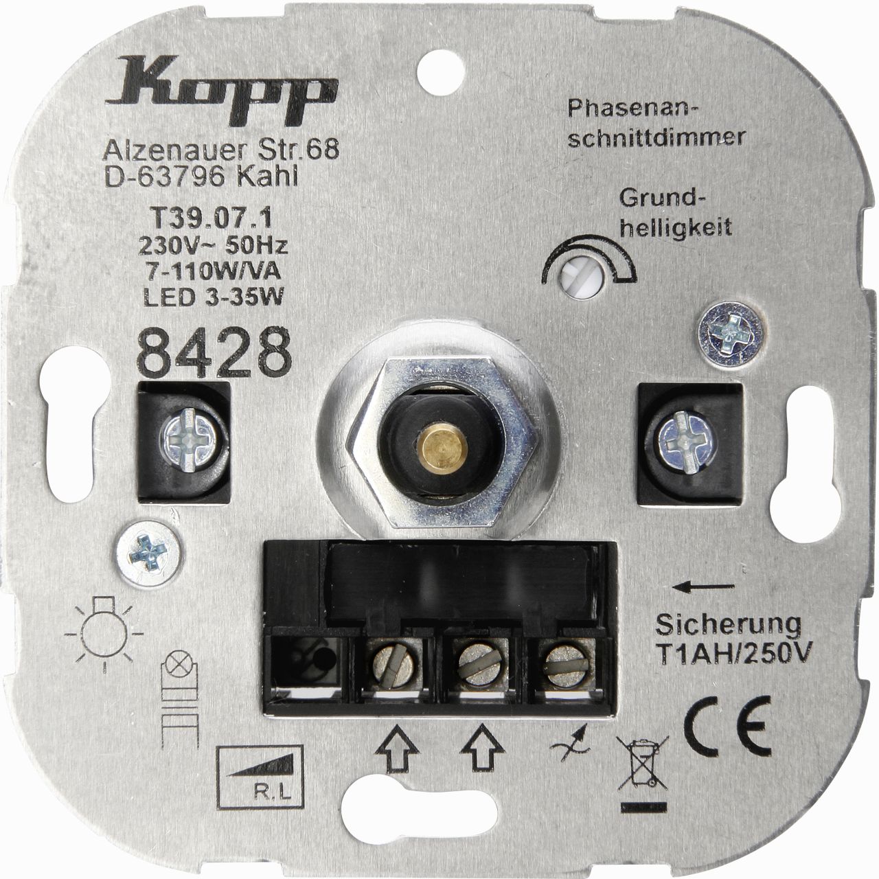 Kopp LED Druck-Wechsel-Dimmer 3 - 35 Watt, Phasenanschnitt, 842800187 von Kopp Heinrich