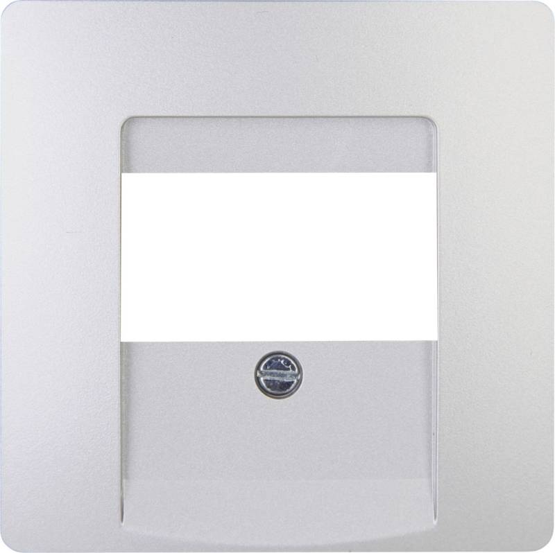 Kopp TAE-Abdeckung Paris silber, 1-3 Anschlüsse (oder 2-fach USB-Steckdose), 326020182 von Kopp Heinrich