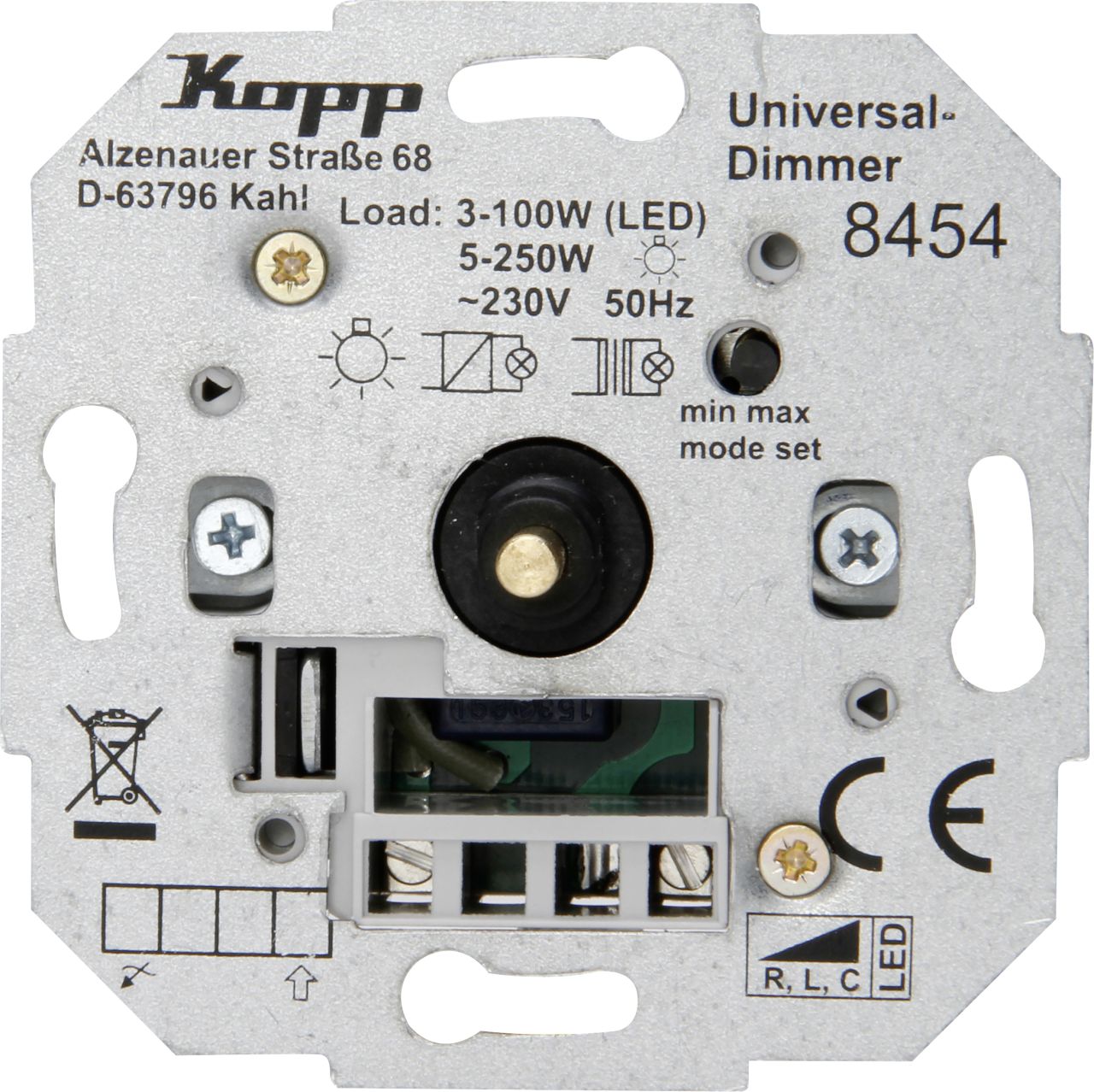 Kopp Universal Druck-Wechsel-Dimmer, 3 - 100 Watt, 845500009 von Kopp Heinrich