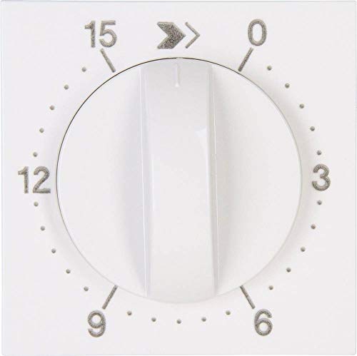 HK07 - Abdeckung für mechanische Zeitschaltuhr, Laufzeit:15 min., Farbe: reinweiß von Kopp