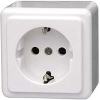 Schuko-Steckdose 1-fach arktis weiss AP von Kopp