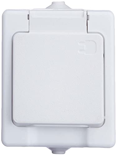 Kopp 100602003 Aufputz-Feuchtraum Schutzkontakt-Steckdose mit Klappdeckel, IP44, Standard Kopp 100602003 Aufputz-Feuchtraum Schutzkontakt-Steckdose mit Klappdeckel, IP44, Standard von Kopp