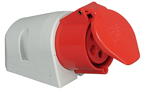 Kopp 102000005 CEE Wandsteckdose, 5-polig, 32 A, 400 V, rot Kopp 102000005 CEE Wandsteckdose, 5-polig, 32 A, 400 V, rot von Kopp