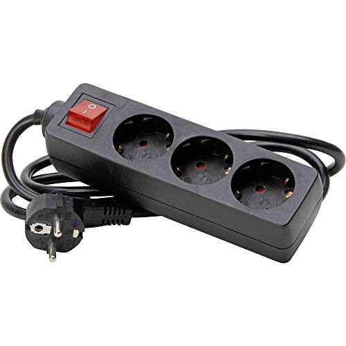 Kopp Steckdosenleiste 3-Fach mit Schalter, mit 45° gedrehten Steckdosentöpfen , mit erhöhtem Berührungsschutz, mit 1,4m Zuleitung H05VV-F3G1,5mm², 16A, 250V, Farbe schwarz, 129715009 Kopp Steckdosenleiste 3-Fach mit Schalter, mit 45° gedrehten Steckdosentöpfen , mit erhöhtem Berührungsschutz, mit 1,4m Zuleitung H05VV-F3G1,5mm², 16A, 250V, Farbe schwarz, 129715009 von Kopp