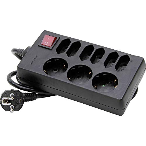Kopp 129805005 3+6-Fach Steckdosenleiste mit beleuchtetem Schalter Standard, schwarz Kopp 129805005 3+6-Fach Steckdosenleiste mit beleuchtetem Schalter Standard, schwarz von Kopp
