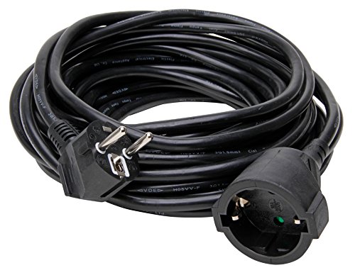 Kopp 143405049 Schutzkontaktverlängerung 10 m, schwarz von Kopp