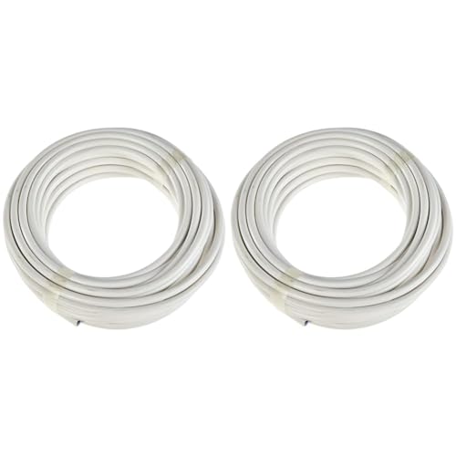 Kopp 151510843 Schlauchleitung H03 VV-F, 2 x 0.75 mm², 10 m, weiß, 10m (Packung mit 2) von Kopp