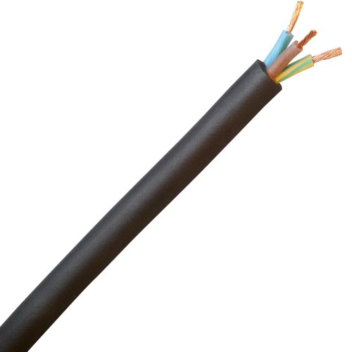 Kopp 152705006 Gummileitung H 07 RN-F 3G, 1.5 mm², 5 m, schwarz von Kopp