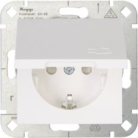 Kopp 1fach Einsatz Schutzkontakt-Steckdose mit Klappdeckel HK 07 Reinweiß 940129002 1 St. von Kopp