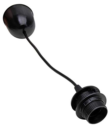 Kopp Schnurpendel für Lampenschirm, Hängefassung, Pendelleuchte mit E27 Fassung & Schraubring, schwarz 210205042 Kopp Schnurpendel für Lampenschirm, Hängefassung, Pendelleuchte mit E27 Fassung & Schraubring, schwarz 210205042 von Kopp