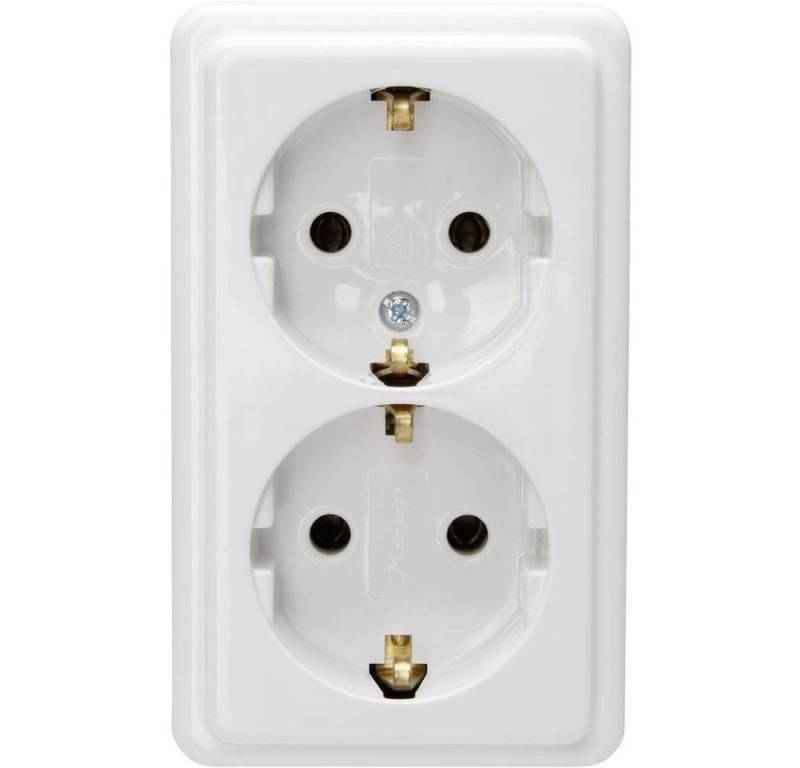 Kopp 2fach Steckdosenleiste ohne Zuleitung 120101001 Steckdosenleiste, ohne Kabel Kopp 2fach Steckdosenleiste ohne Zuleitung 120101001 Steckdosenleiste, ohne Kabel von Kopp