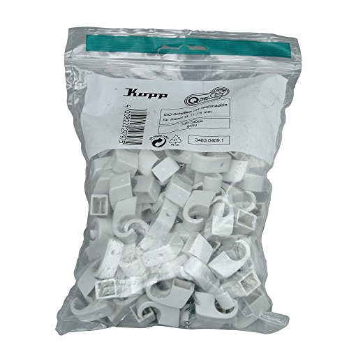 Kopp 348304091 Iso-Schellen 11-15 mm, mit gehärtetem 30mm Nagel, grau Kopp 348304091 Iso-Schellen 11-15 mm, mit gehärtetem 30mm Nagel, grau von Kopp