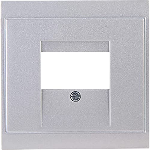 Kopp 350120180 Malta Abdeckung für TAE-Telefon-Anschlussdose, Silber von Kopp