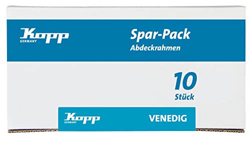 Kopp Venedig rein-weiß Profipack mit 10 Abdeckrahmen 1-fach, 400129015 Kopp Venedig rein-weiß Profipack mit 10 Abdeckrahmen 1-fach, 400129015 von Kopp