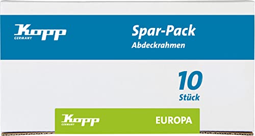 Kopp Profipack mit 10 Stück 1-fach Rahmen Europa creme-weiß, 401513015 von Kopp