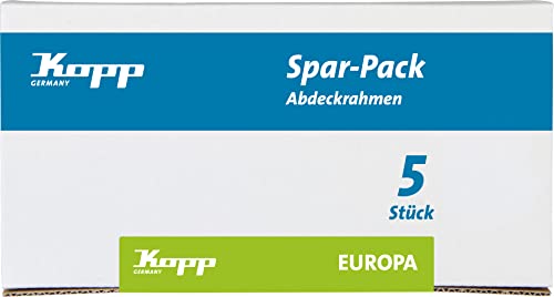 Kopp Profipack mit 5 Stück 2-fach Rahmen Europa creme-weiß, 401901018 von Kopp