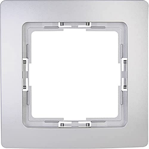 Kopp Profipack, Inhalt: 10 x 1-fach Abdeckrahmen, für senkrechte und waagrechte Installation, IP20, silber, 402020015 von Kopp