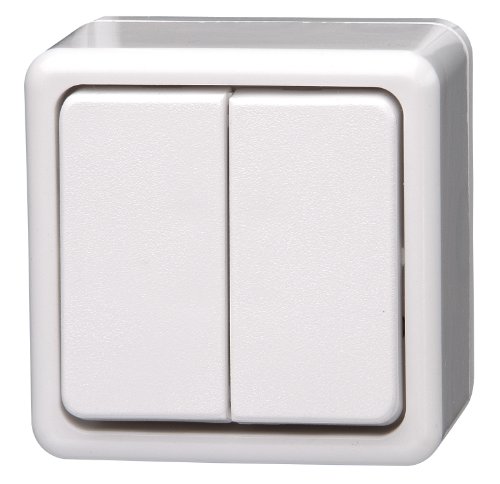 Kopp 513502002 Serienschalter Aufputzprogramm-Standard, 10 A, 250 V, Arktis-weiß von Kopp