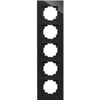 Kopp 5fach Rahmen Abdeckung HK 07, ATHENIS Anthrazit (glänzend) 406705004 von Kopp