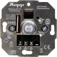 Kopp 844600004 Unterputz Dimmer Geeignet für Leuchtmittel: Glühlampe, Halogenlampe, LED-Lampe von Kopp