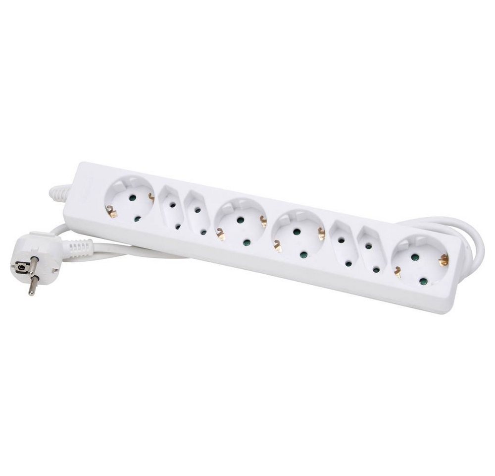 Kopp 8fach Steckdosenleiste mit erhöhtem Berührungsschutz 120502004 Steckdosenleiste (Kabellänge 1.40 m) von Kopp