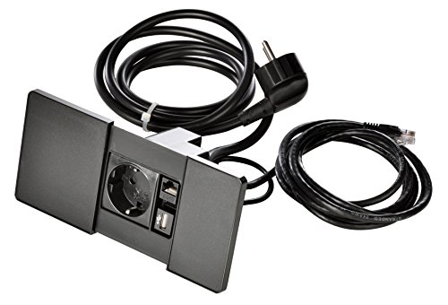 Kopp 939621017 Versapad Einbausteckdose, IP20, 3400 W, Schwarz Kopp 939621017 Versapad Einbausteckdose, IP20, 3400 W, Schwarz von Kopp
