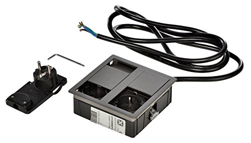 Kopp 939632015 VersaHIT Dual Einbausteckdose, 16 A, IP54, 3400 W, Zinn Kopp 939632015 VersaHIT Dual Einbausteckdose, 16 A, IP54, 3400 W, Zinn von Kopp