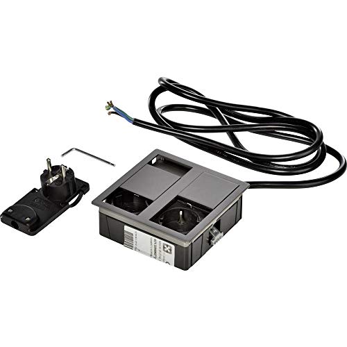 Kopp 939632015 VersaHIT Dual Einbausteckdose, 16 A, IP54, 3400 W, Zinn Kopp 939632015 VersaHIT Dual Einbausteckdose, 16 A, IP54, 3400 W, Zinn von Kopp