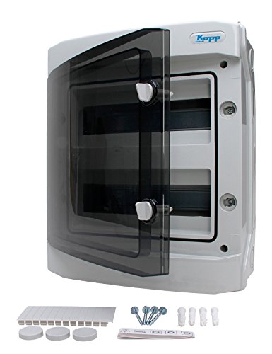 Kopp 353812048 AP-FR-Verteilerkasten mit Tür, IP65 für 24 Pole, 2-reihig Kopp 353812048 AP-FR-Verteilerkasten mit Tür, IP65 für 24 Pole, 2-reihig von Kopp