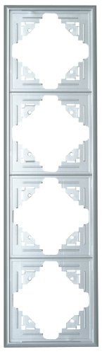 Kopp Abdeckrahmen 4-Fach Malta Silber von Kopp