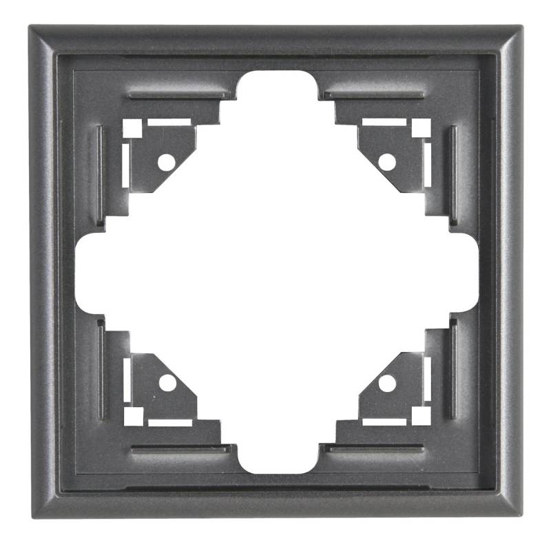 Kopp Abdeckrahmen MALTA 1-fach silber-anthrazit von Kopp
