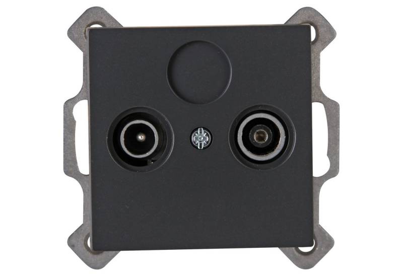 Kopp Antennensteckdose KOPP Antennensteckdose Athenis, anthrazit, 2-fach von Kopp