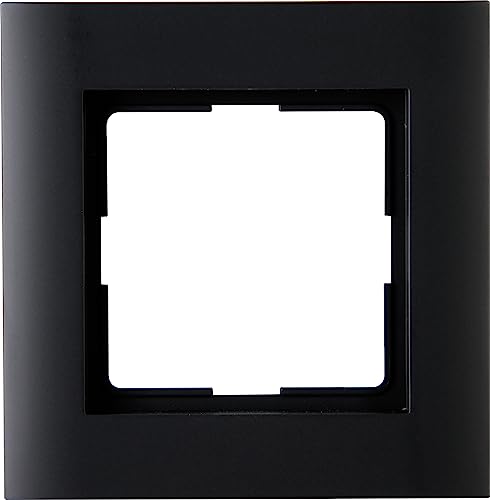 Kopp Athenis 1-fach Abdeckrahmen, schwarz, matte Oberfläche, 402150064 von Kopp