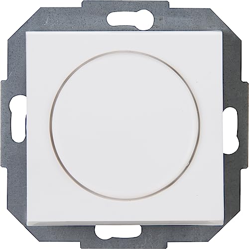 Kopp Athenis Druck-Wechsel-Dimmer, Kombigerät, LED-Dimmer, für Glüh-Lampen, 230V Halogenlampen, Phasenanschnitt, RL 20-250W/VA, LED 3-35W, 230 V~, 50Hz, arktis-weiß, matte Oberfläche, 842932080 von Kopp