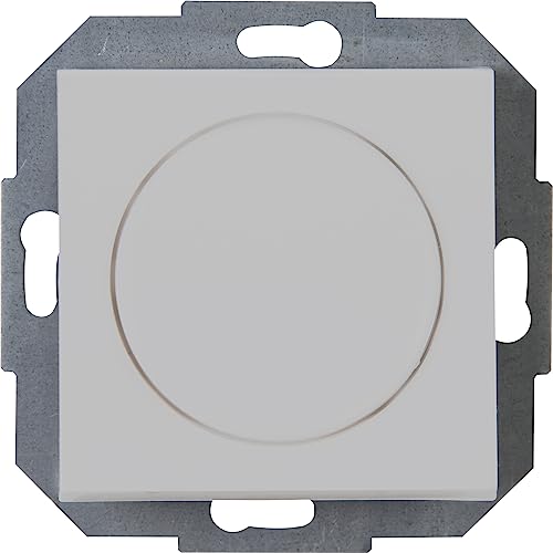 Kopp Athenis Universal-Dimmer mit Druck-Wechsel-Schalter für LED, Phasenan- und Phasenabschnitt, LED 3-100 Watt, Glühlampen 10-250 Watt, grau, matte Oberfläche, 845834082 von Kopp