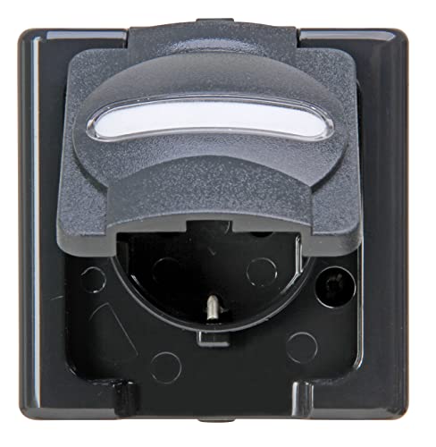 Kopp Blue Electric - Schutzkontakt-Steckdose mit Klappdeckel, Farbe: anthrazit, 10er Pack, 103315007 Kopp Blue Electric - Schutzkontakt-Steckdose mit Klappdeckel, Farbe: anthrazit, 10er Pack, 103315007 von Kopp