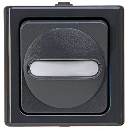 Kopp BLUE ELECTRIC - Taster (Schließer), Farbe: anthrazit, 5er Pack, 560815003 von Kopp