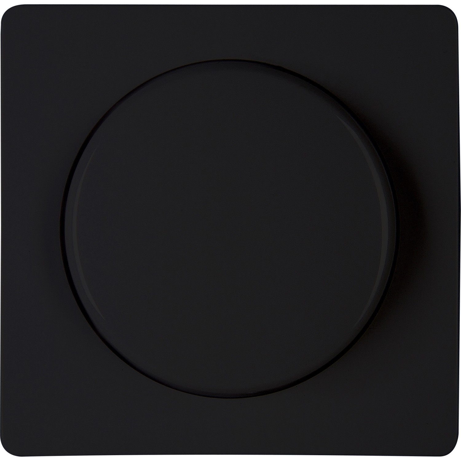 Kopp Dimmerabdeckung mit Druck-Wechselschalter Paris Mattschwarz von Kopp