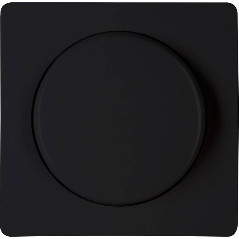 Kopp Dimmerabdeckung mit Druck-Wechselschalter Paris Mattschwarz von Kopp