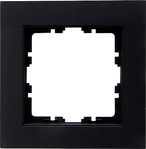 Kopp HK07 - Abdeckrahmen 1-fach, Farbe: schwarz matt - (10 Stück) von Kopp