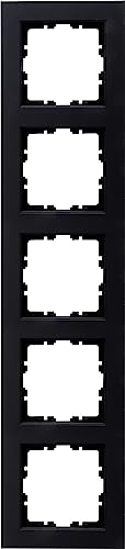 Kopp HK07 - Abdeckrahmen 5-fach, Farbe: schwarz matt - (1 Stück) von Kopp