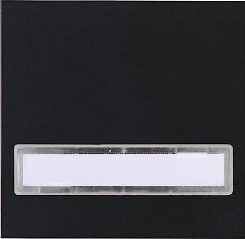 Kopp HK07 - Flächenwippe mit Beschriftungsfeld, Farbe: schwarz matt - (5 Stück) von Kopp