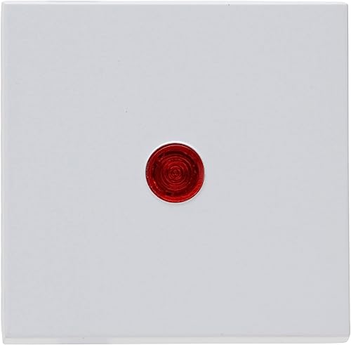 Kopp HK07 - Flächenwippe mit Linse rot, Farbe: grau matt - (5 Stück) von Kopp