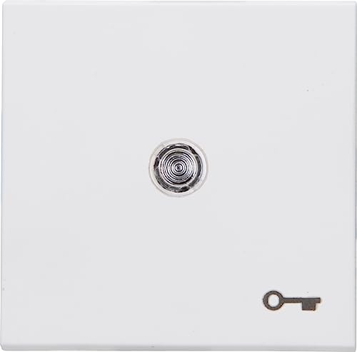 Kopp HK07 - Flächenwippe mit Linse und Symbol Schlüssel, Farbe: arktisweiß matt - (5 Stück) von Kopp