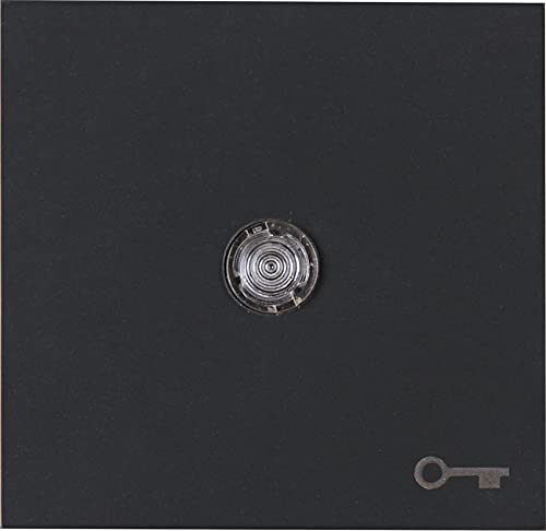 Kopp HK07 - Flächenwippe mit Linse und Symbol Schlüssel, Farbe: anthrazit, 5er Pack, 490466005 von Kopp