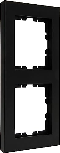 Kopp HK07 PURE - Abdeckrahmen 2-fach, Farbe: schwarz matt - (10 Stück) von Kopp