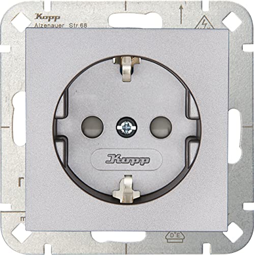 Kopp HK07 - Schutzkontakt-Steckdose, erhöhter Berührungsschutz, Farbe: Stahl, 10er Pack, 940047001 Kopp HK07 - Schutzkontakt-Steckdose, erhöhter Berührungsschutz, Farbe: Stahl, 10er Pack, 940047001 von Kopp